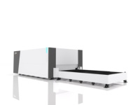 Machine de découpe laser fibre CNC entièrement fermée avec plateforme d'échange automatique pour tôles métalliques, avec couvercle de protection, 6000W 12000W 20000W