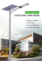 Lampadaire Solaire Extérieur 60W 90W 120W 180W Étanche