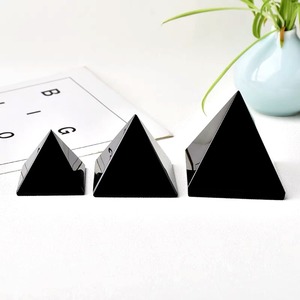 Pirámides de Obsidiana Negra de Alta Calidad para Sanación Reiki, 4cm 5cm 6cm 7cm 8cm, Cristales de Energía Curativa, Venta al por Mayor de Fábrica - Product Image 1