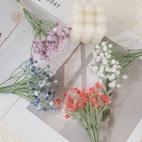 Buket Bunga Kering Buatan Bentuk Bintang Plastik Lembut Baby's Breath Tiwa Starry Sky Premium Touch Modern Ramah Lingkungan