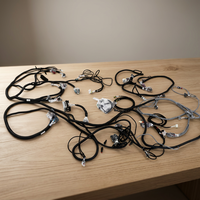 Kabel Lampu LED Listrik Kustom Aksesoris Sepeda Motor Kabel Harness Kustom Lampu Relay Saklar Kabel Harness Kit