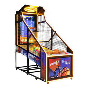 Machine de jeu de tir de basket-ball interactive en anglais avec cabinet métallique 110V/220V 450W pour centres de divertissement - Product Image 4