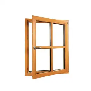 Северная технология, высококачественные алюминиевые Плакированные деревянные створчатые окна, алюминиевые деревянные окна