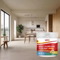 Vente en gros de sable époxy Peinture pour sols autonivelante Sable coloré en résine époxy effet marbre à base d'eau pour différents sols