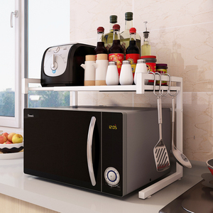 Da cucina in metallo nero desktop retrattile lunghezza estesa <span class=keywords><strong>forno</strong></span> a microonde cremagliera - Product Image 2