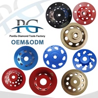 Disco de desbaste de diamante de doble hilera PG de 7 pulgadas, 20 segmentos, para uso en húmedo/seco, certificado CE, para hormigón y piedra, 22.23mm M14 5/8" 11