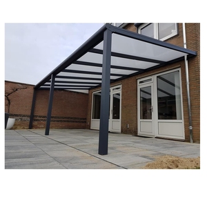 aluminum pergola with polycarbonate roof/ waterproof