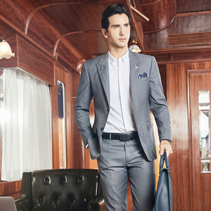 Элитный мужской деловой костюм для менеджера отеля, индивидуальный пошив, профессиональная униформа для персонала гостиничной ресепшн - Product Image 4