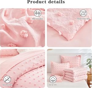 Ensemble <span class=keywords><strong>de</strong></span> literie jacquard touffes ensemble <span class=keywords><strong>de</strong></span> couette jacquard clipsé chic pompons broderie shabby chic boho ensemble <span class=keywords><strong>de</strong></span> <span class=keywords><strong>lit</strong></span> couette moelleux - Product Image 3