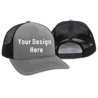 Gorra Trucker Personalizada con Logotipo, 100% Poliéster, Malla Beige en la Parte Trasera, Ajustable, Bordada, de 2 Tonos y 5 Paneles