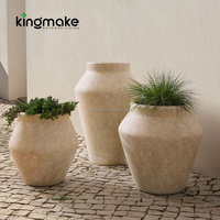 Pot de Jardin en Béton pour Extérieur et Intérieur, Vente en Gros Usine, Résistant aux Intempéries, Décoration Durable