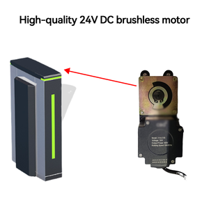 Tornello <span class=keywords><strong>Anti</strong></span>-<span class=keywords><strong>Tailgating</strong></span> in Acciaio Inox per Edifici Commerciali, Barriera a Battente con Chiusura Sicura - Product Image 4