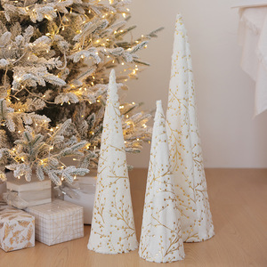 Nuove Decorazioni Natalizie in Tessuto, Set di Tre Pezzi con Albero di Natale Bianco, Campana a Forma di Alce, Campana per Albero di Natale Made in China - Product Image 5