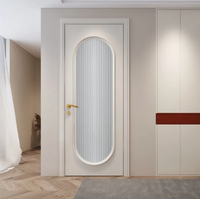 Portes intérieures en bois et verre de conception française, automatiques, insonorisées, sur mesure, marque privée, pour salle de bain, cuisine, chambre, armoire