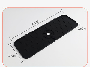 Alfombrilla de silicona al por mayor para grifo, protector antisalpicaduras para fregadero, alfombrilla colectora de goteos autodrenante para grifo, organizador de fregadero de cocina, almohadilla con logotipo personalizado OEM - Product Image 2