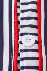 Ensemble de baseball brodé à rayures Vêtements doux et confortables pour enfants pour un usage quotidien Sports et récréation-Tenue pour garçons assortie - Product Image 2