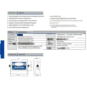 Instrument d'affichage et de contrôle de pesage VEIDT <span class=keywords><strong>TI</strong></span>-<span class=keywords><strong>1680</strong></span> pour la rétention de pointe et l'utilisation en dosage de Transcell Transmission - Product Image 4