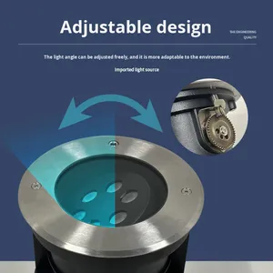 Projecteur encastré étanche carré à angle réglable pour <span class=keywords><strong>pelouse</strong></span> en aluminium paysager - Product Image 2