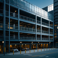 Estacionamiento de Gran Escala, Ecológico y Económico, de Producción en Masa, con Estructura de Acero Inoxidable de Múltiples Pisos, Grado Q235B/Q345B
