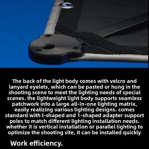 Luz LED Flexible <span class=keywords><strong>Enrollable</strong></span> de Tela RGB de Doble Temperatura de Color de 120W para Fotografía y Video, Portátil, Marca Amonra - Product Image 2