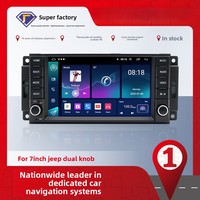 Lecteur multimédia de voiture pour JEEP Grand Cherokee Liberty Wrangler Chrysler 7 pouces Double boutons Radio Android 2-32 Go Carplay GPS WiFi