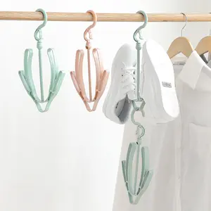 Plastic Shoe Dryer Hanger Creative Double Hook Household Drying Shoe Rack