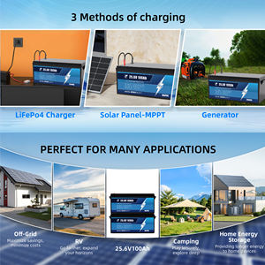 Fabrika 12V 24V Lityum Pil Paketi Güç Pilleri 24v 50Ah 100Ah 200ah 300Ah Lifepo4 Lityum İyon Piller - Product Image 3