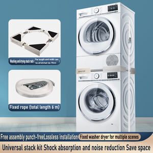Support d'empilage de sèche-linge en acier inoxydable ABS-Gain de place Durable respectueux de l'environnement <span class=keywords><strong>à</strong></span> faible bruit Installation facile - Product Image 4