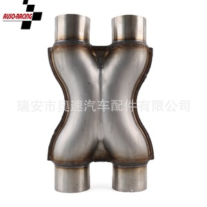 ข้อต่อท่อไอเสียสแตนเลสแบบ X ขนาด 2.25 3 นิ้ว อะไหล่แต่งรถยนต์แบบสากล - Product Image 2