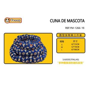 Juego de Tres Camas para Mascotas Rellenas de Algodón YM1266 - Product Image 1