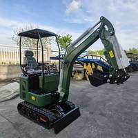 Mini Excavadora Multifuncional Económica, Excavadora a Escala 1:35 para Obras de Construcción