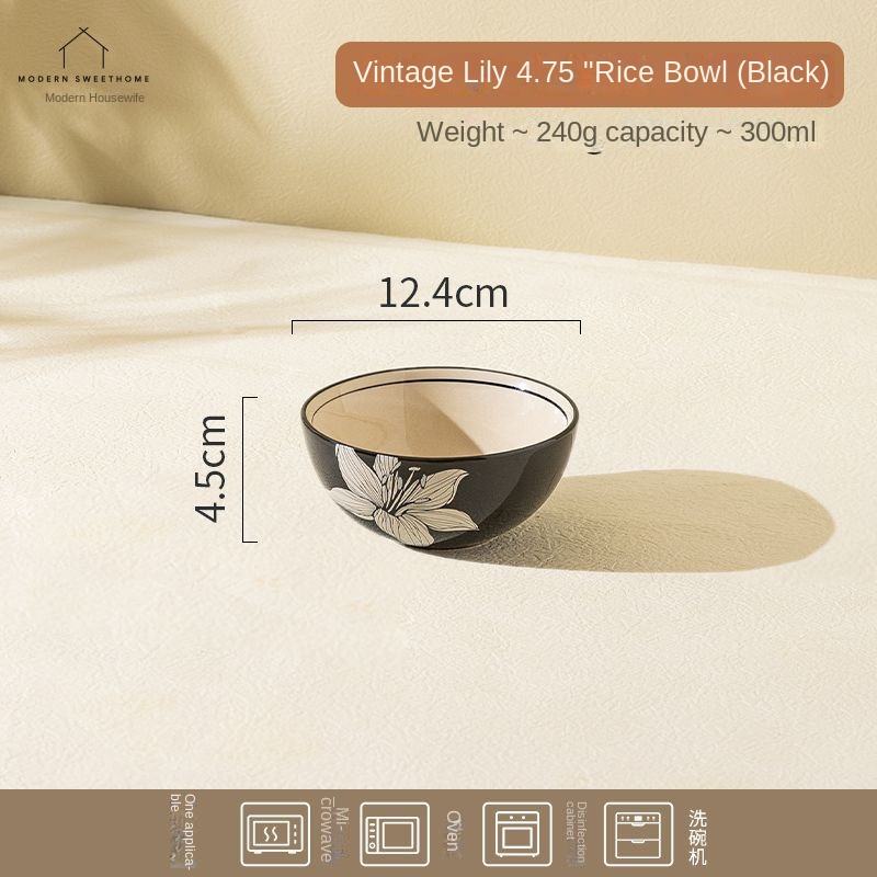 4.75 Rice Bowl-Black