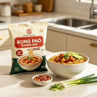OEM 200g Kung Pao Flavor Ramen Noodles 3 Min Cook Instant Halal Bulk Pack for Africa Mideast