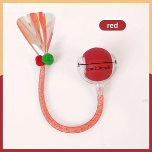 ADZIA - Juguete Interactivo Ecológico para Gatos, Pelota con Cola Reemplazable, Pelota Eléctrica Rodante Automática para Perros, Uso en Interiores, con Cuerda - Product Image 3