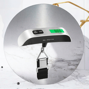 Balance à bagages numérique ABS 50 kg, capacité 110 lb, écran LCD, balance suspendue, accessoires de voyage, prise en charge de la personnalisation OEM - Product Image 4