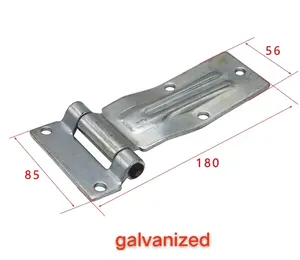 Dobradiça de aço para porta de caminhão resistente, dobradiça para caminhão basculante