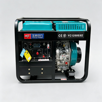 Générateur diesel silencieux de 10 kW, station d'alimentation mobile pour maison, villa, ferme, alimentation temporaire