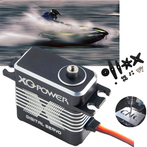 Xq-điện 25kg 20kg 8.4V hv kỹ thuật số kim loại bánh răng động cơ không chổi than servo cho 1/8 1/10 RC Mô hình xe cấu hình thấp servo đồ chơi phần Accs - Product Image 6