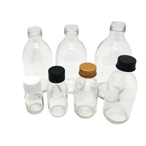 Botella <span class=keywords><strong>de</strong></span> cristal transparente con tapa <span class=keywords><strong>para</strong></span> sirope, botella vacía redonda <span class=keywords><strong>de</strong></span> 60 ml, 120ml, 250ml, 2oz con tapa <span class=keywords><strong>para</strong></span> zumo <span class=keywords><strong>de</strong></span> <span class=keywords><strong>jengibre</strong></span>, café, logotipo personalizado, gran oferta - Product Image 3