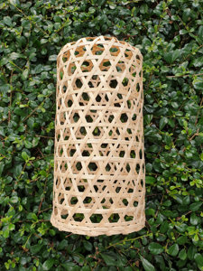Handmade Bamboo Hanging Lamp Cylinder Rattan <b>Light</b> Shade Asian Pendant <b>Light</b> Home Decor Vietnam Factory Supply - Product Image 6