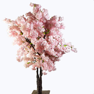 Ins phong cách trang trí nội thất màu hồng hoa anh đào flores artificiales hoa cây Bonsai Chậu cây anh đào - Product Image 6