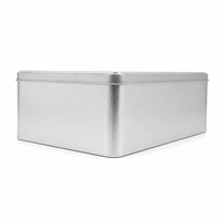 Boîte de rangement rectangulaire personnalisée en fer blanc avec couvercle – Contenant métallique durable pour solutions d'emballage cadeau et de vente au détail