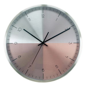 Luxury Stainless Steel <b>Small</b> Quantity Unique Office <b>Wall</b> <b>Clock</b> Custom logo Modern Metal - Product Image 3