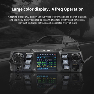 Công suất cao 100W cơ sở trạm phát thanh xe xe Walkie Talkie vô tuyến di động VHF UHF Tần Số Kép ham thu phát vô tuyến - Product Image 5