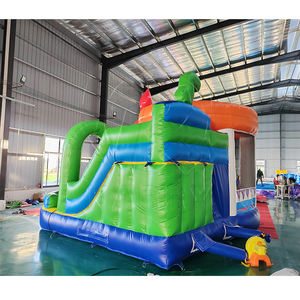 <span class=keywords><strong>Castillo</strong></span> Inflable con Diseño de Domo Novedoso con Tobogán Individual, Brincolín Inflable Comercial para Discoteca para Patio de Juegos - Product Image 5