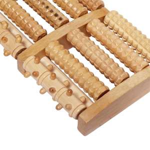 Penjualan Terbaik Amazon Roller Kayu Pemijat Kaki 5 Baris Kuku Roller untuk Nyeri Tumit Plantar Fasciitis Produk Terapi Sakit Kaki - Product Image 5