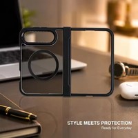 Coque de téléphone pour iPhone 18 Duo avec protection de la charnière, coque mate hybride magnétique en PC rigide translucide antichoc pour iPhone Fold