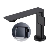 2024 moderne mitigeur en laiton salle de bain robinet eau chaude froide pont monté noir monotrou pour chambre extérieur bassin robinet