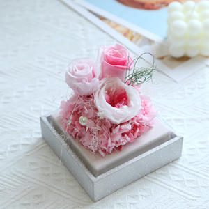 Boîte en acrylique Infinity Rose éternelle conservée Boîte de fleurs éternelles Rose <span class=keywords><strong>pour</strong></span> petite amie Saint-Valentin - Product Image 5