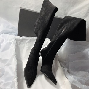 Elastic and Slimming Long <b>Boots</b> High Heeled Suede Over -the-knee High <b>Boots</b> for Women's New Fashion Pointed <b>Boots</b> Women - Product Image 5
